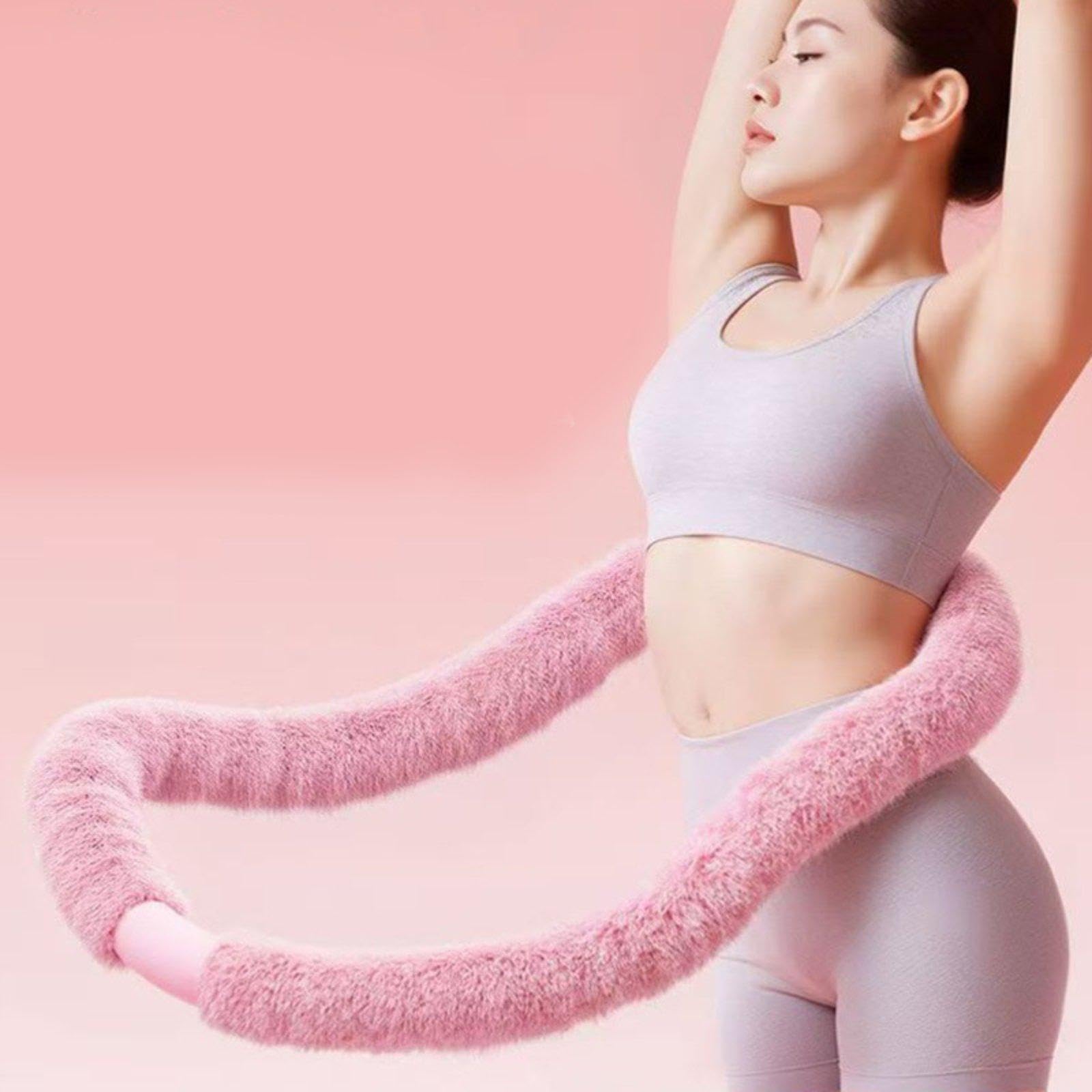 Fitness Hoop Cerchio Ginnico per Allenamenti a Casa E Palestra Anello Fitness Addominale con Molla Interna Silenziosa E Rivestimento Morbido in