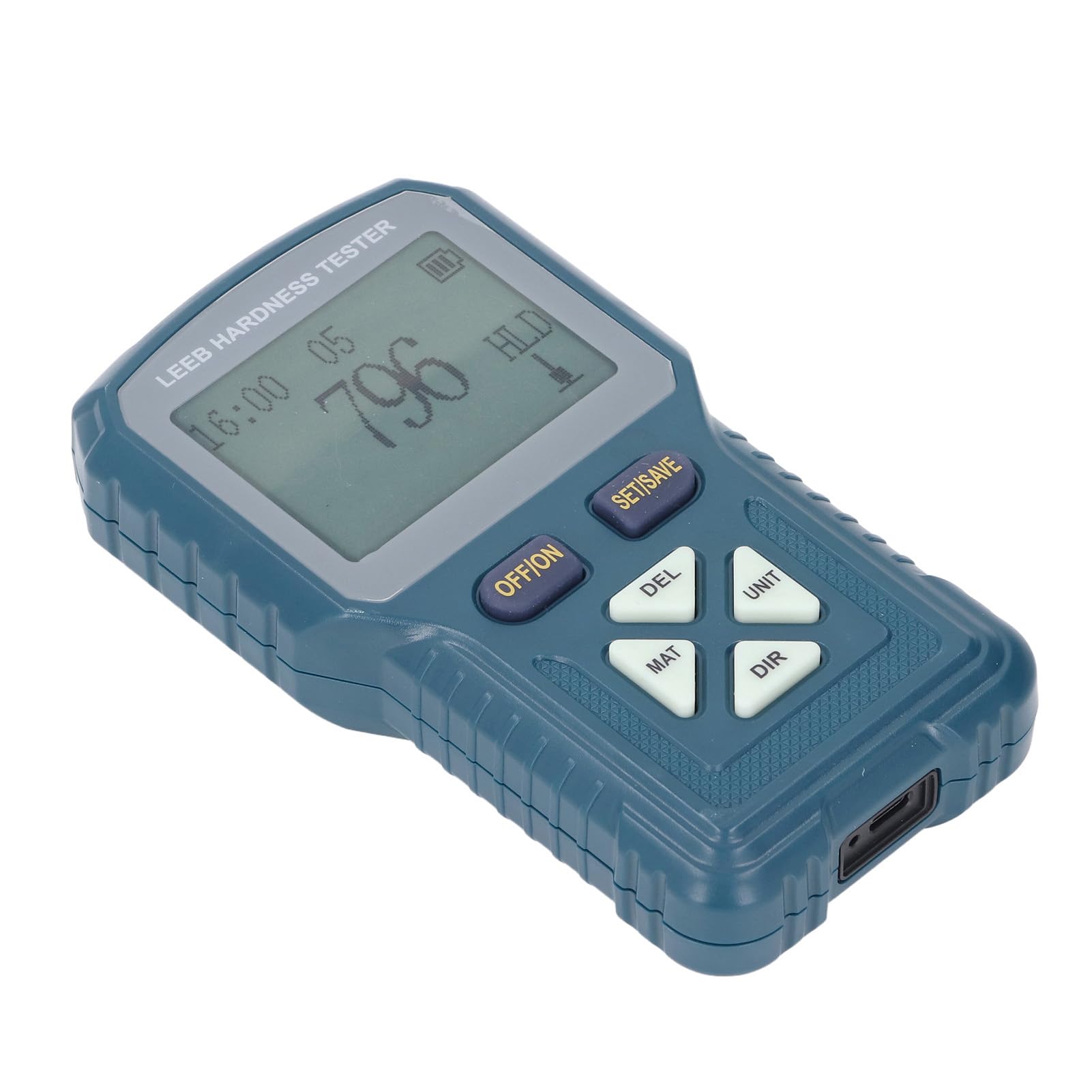 Metal Hardness Meter, Portable High Accuracy Digital Hardness Gauge Suitable for Lab and Field Use (US Plug)