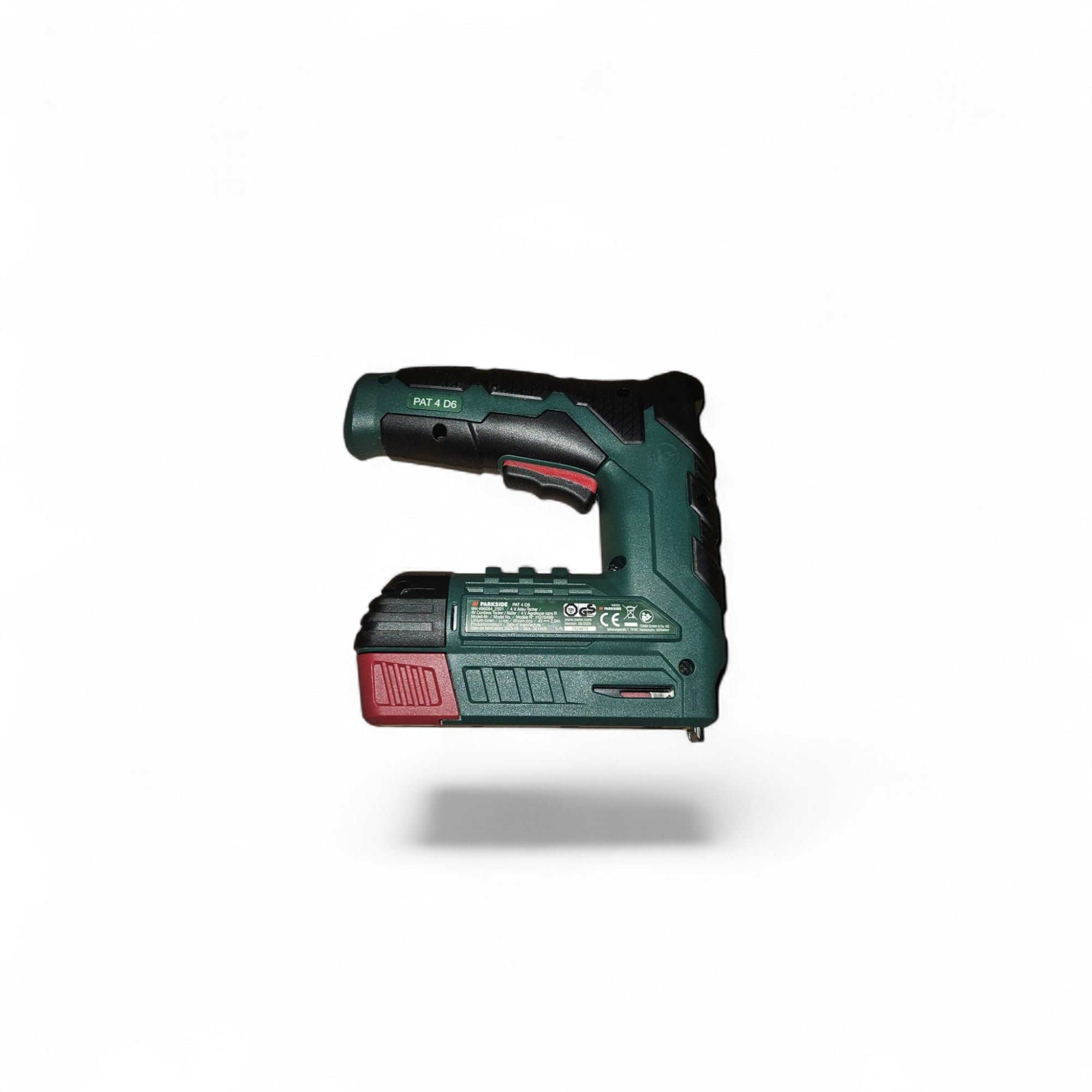 Parkside - Spillatrice elettrica PAT 4 B2 con batteria agli ioni di litio, 4 V (1300 mAh), con 1000 graffette