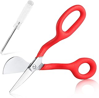SPEEDWOX 7-Inch Carpet Pile Scissors Duckbill Applique Blade Scissors Carpet Trimmer Tufting Carpet Shears Scissors for Fabric Cutting Scissors for Fabric Trim Scissors for Carpet Pile