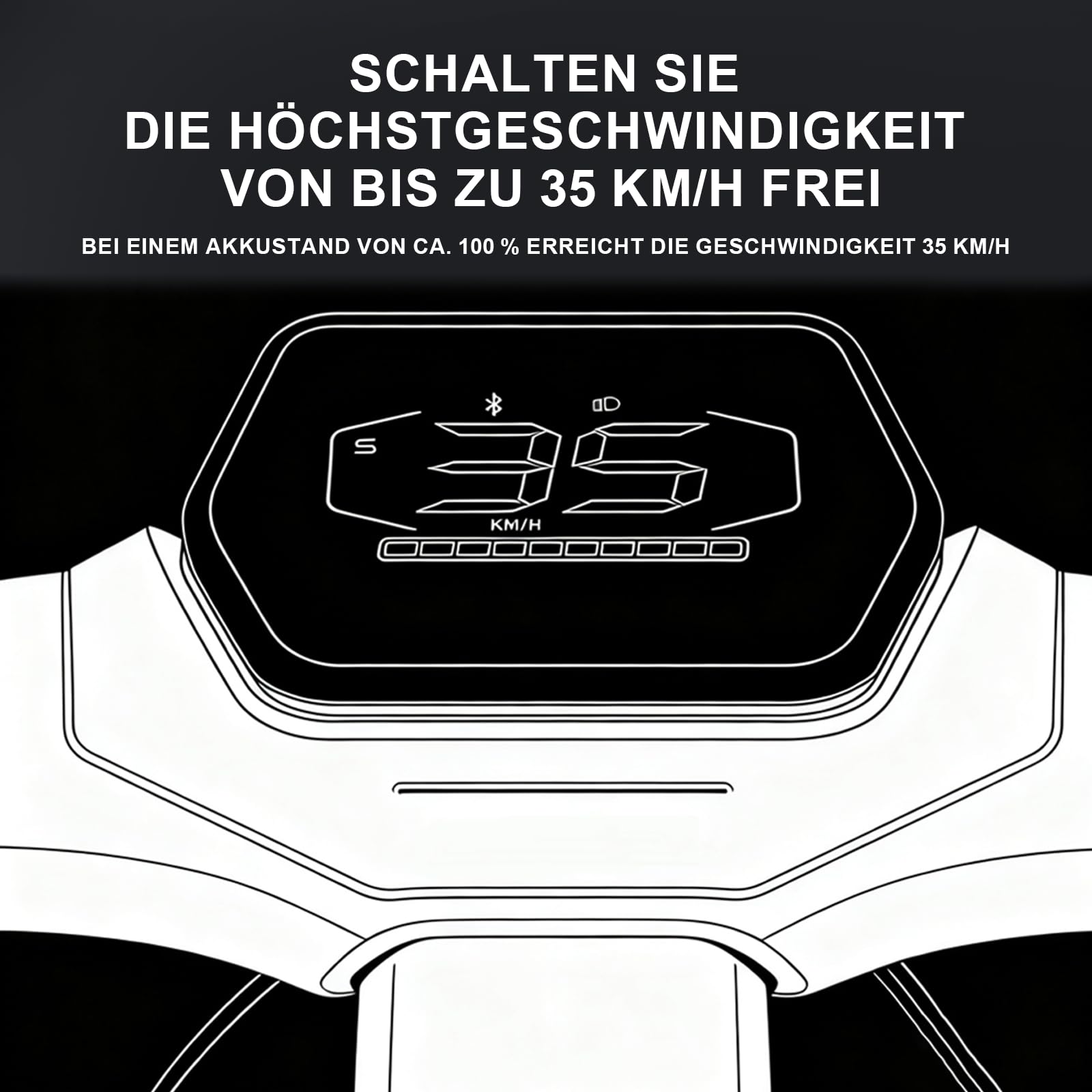 Geschwindigkeitsregler Elektroroller, Angepasstes Kabel kompatibel | mit Ninebot ZT3 PROD E/PRO D, zur Freigabe der Höchstgeschwindigkeit von 25 km/h für Upgrade-Zubehör