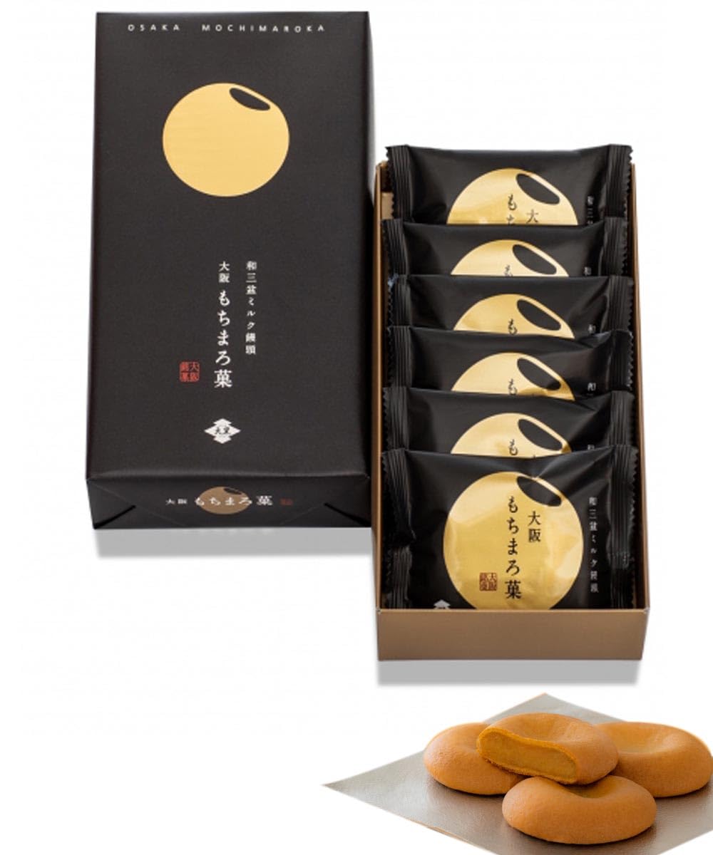 Amazon.co.jp: あみだ池大黒 大阪 もちまろ菓 6個入 まんじゅう お菓子