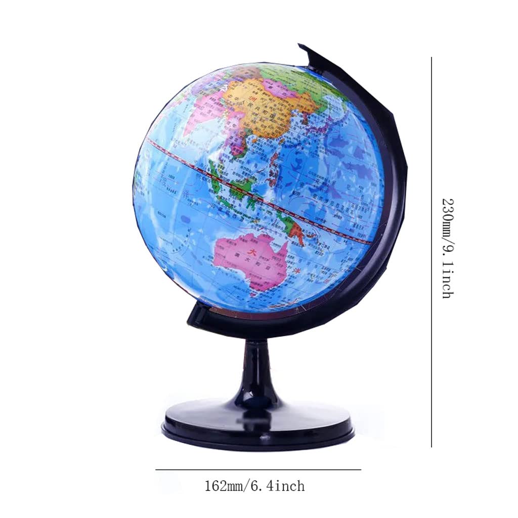 Globo terrestre Mappamondo, globi terrestri interattivi geografici educativi, per l'apprendimento in Classe, con Mappa Stampata in HD, 3 Dimensioni Bellezza e funzionalità