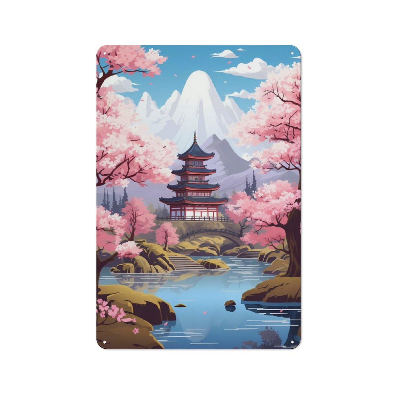 Junmoney Morning In Land Of Chinese Industrial-Style Tin Sign 30X20cm For Garage Or Workshop, For Garage, Workshop And Man Cave Decoration