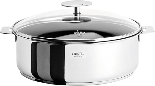 Cristel Casteline - Sartén para saltear (5 cuartos de galón), color plateado