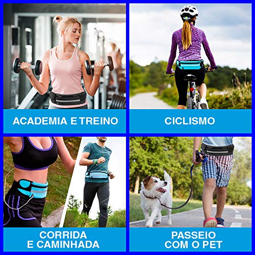 Pochete Esportes Porta Celular Academia Corrida Cinta Fiitness Cores Unissex (Vemelho)