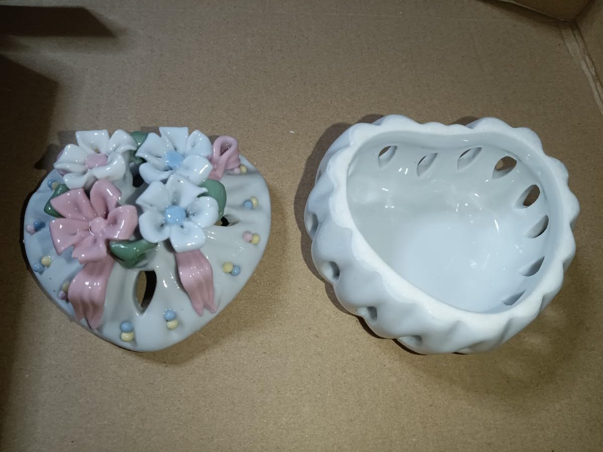 Amazon.co.jp: ポプリポット かわいいハート型 ポプリ容器 室内