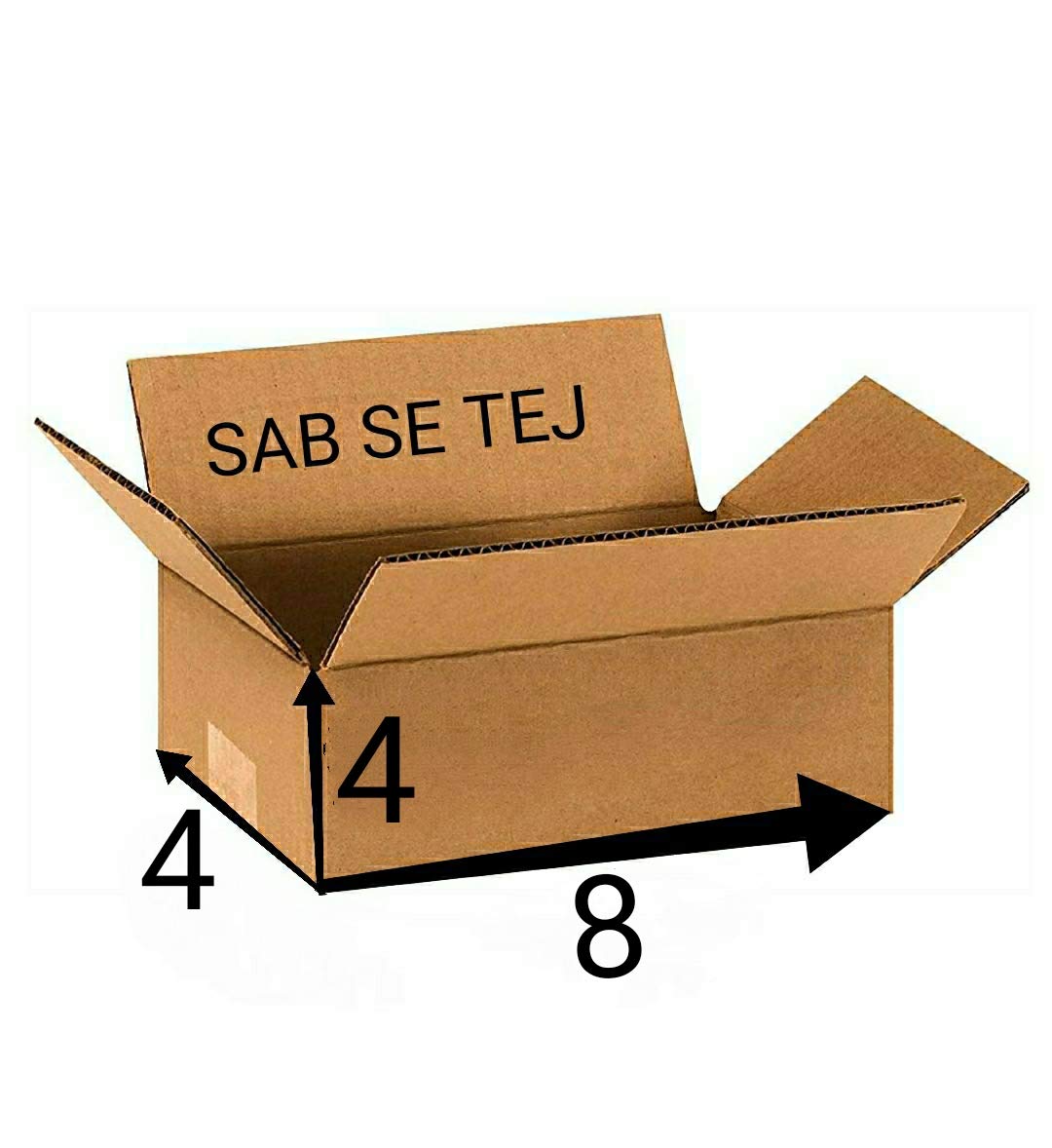 SAB SE TEJ 3 Ply Corrugated Orange Color Box/Shipping Boxes/Packaging Boxes (8 x 4 x 4 inch) (Pack of 300) (B07YWQWT9B) Amazon Price History, Amazon Price Tracker
