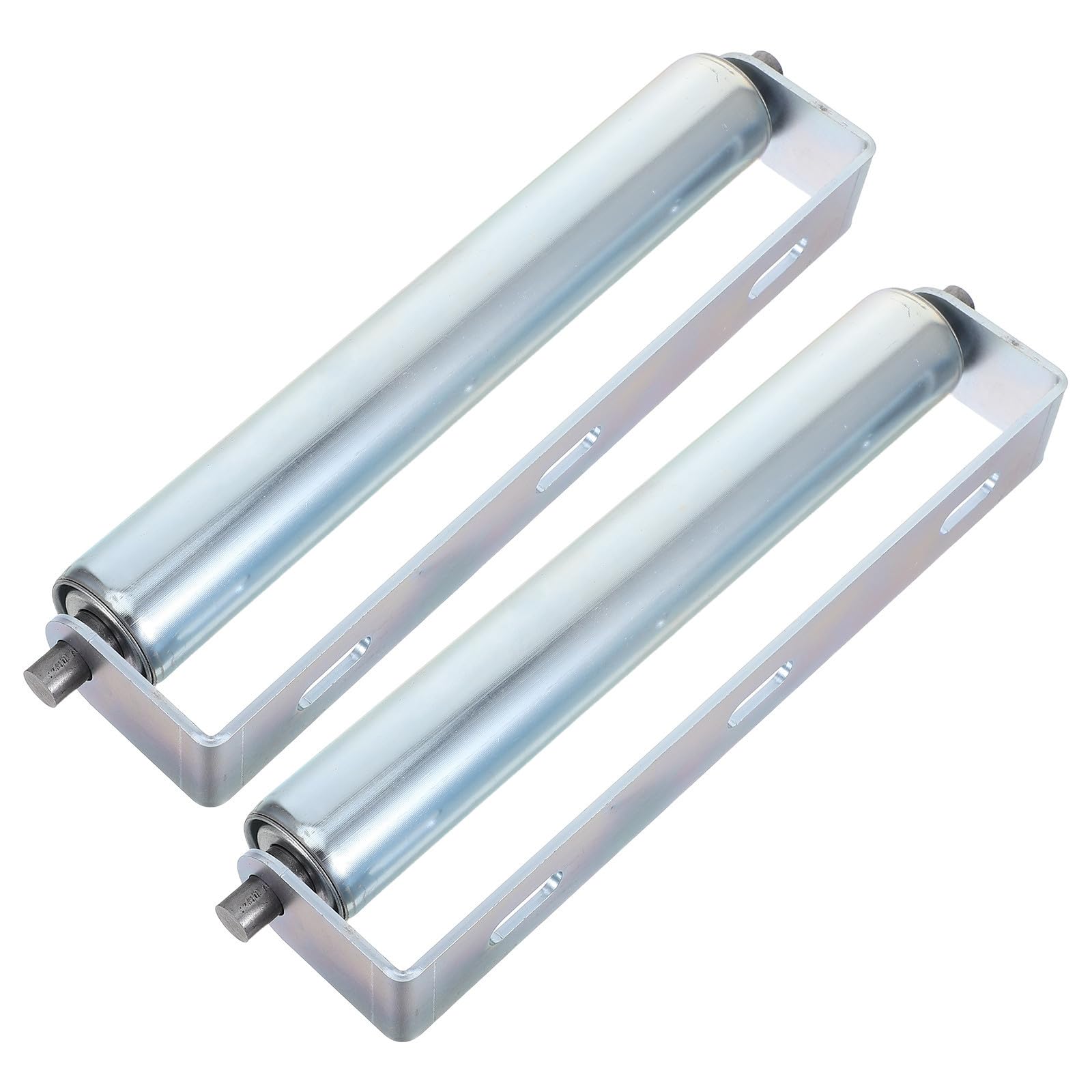 2 Stück Antrieb mit Lagerrolle und Montagehalterung Förderrolle 30x8,5x1,2cm aus Edelstahl Einfache Montage und Austausch für Industrielle Materialförderung