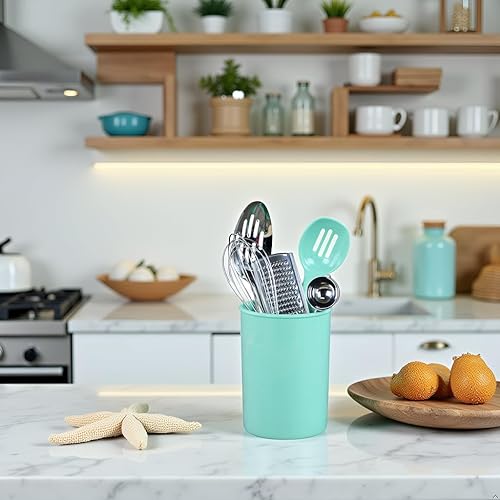 Vista 5 de Reston Lloyd Tarro de utensilios de plástico, espuma de mar Seafoam