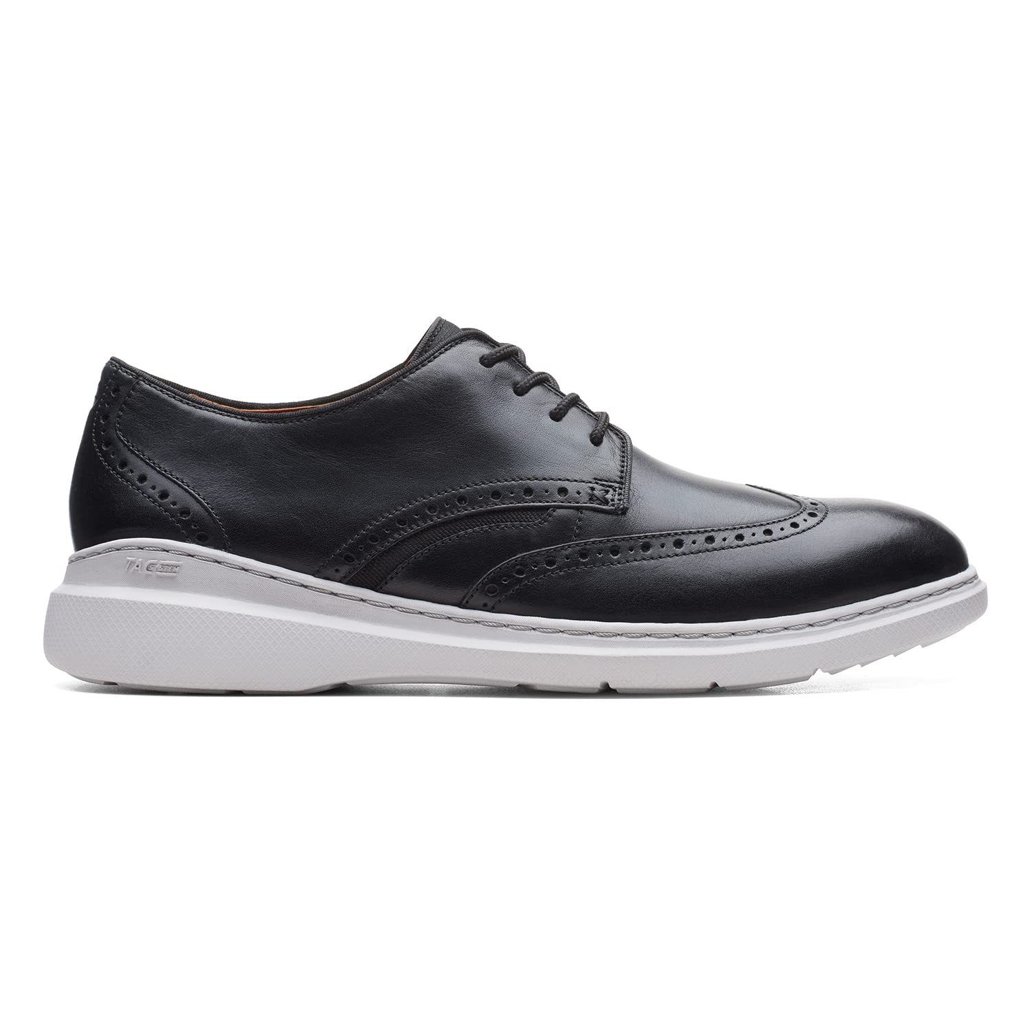Clarks Mens Dennet Wing Black Leather Lace-6 UK (26162910 (B09NR8V8HB) Amazon Price History, Amazon Price Tracker