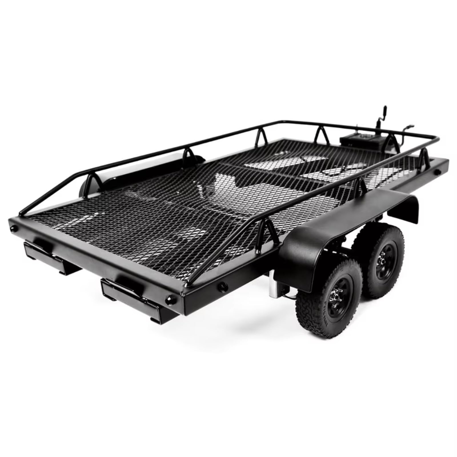 para Axial para SCX10 90046 AXI03007 para TRX-4 para MST para Redcat 1/10 RC Car Crawler 450 * 260MM Remolque Metal Piezas De Reparación De Automóviles Control Remoto Piezas