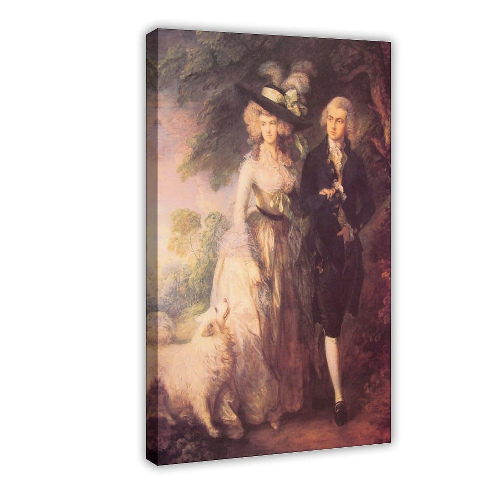 WCYB Thomas Gainsborough - Mr And Mrs William Hallett Posters Prints Canvas Deco Paintings Wall Art Frame 12" L X 18" W