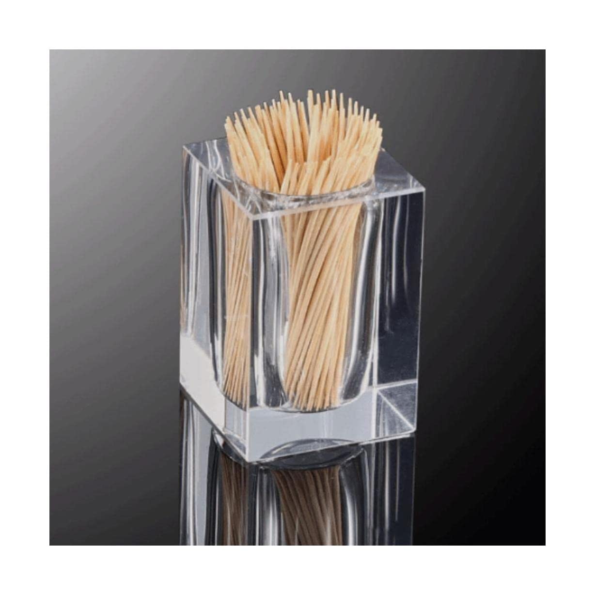 Wdwdw A Clear Toothpicks Dispenser Toothpick Box Holder Desktop Transparent Holder Cotton Swab Storage Home Restaurant Hotel
