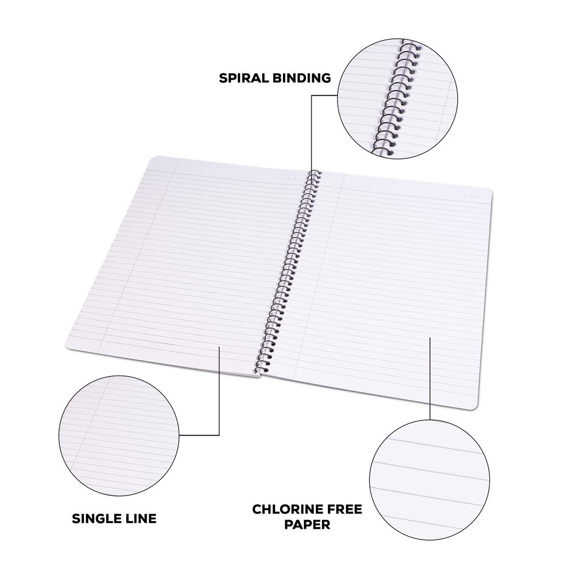 Classmate 2100136 Soft Cover 1 Subject Spiral Binding Selfie Notebook, Single Line, 180 Pages - Image 6 thumbnail