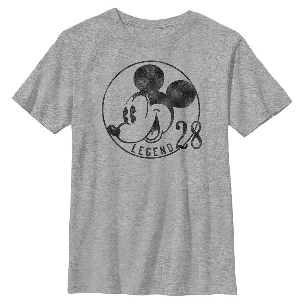 Disney Jungen Classic Mickey 1928 Legend T-Shirt, Athletic Heather, XS