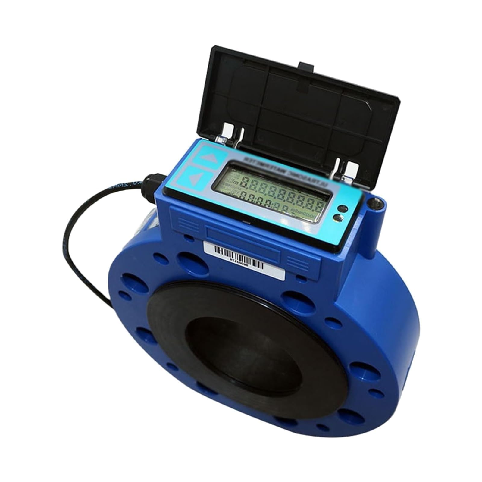 Medidor de flujo de agua ultrasónico, medidor de flujo de riego agrícola con pantalla LCD, batería integrada, protección IP68 para gestión de jardines