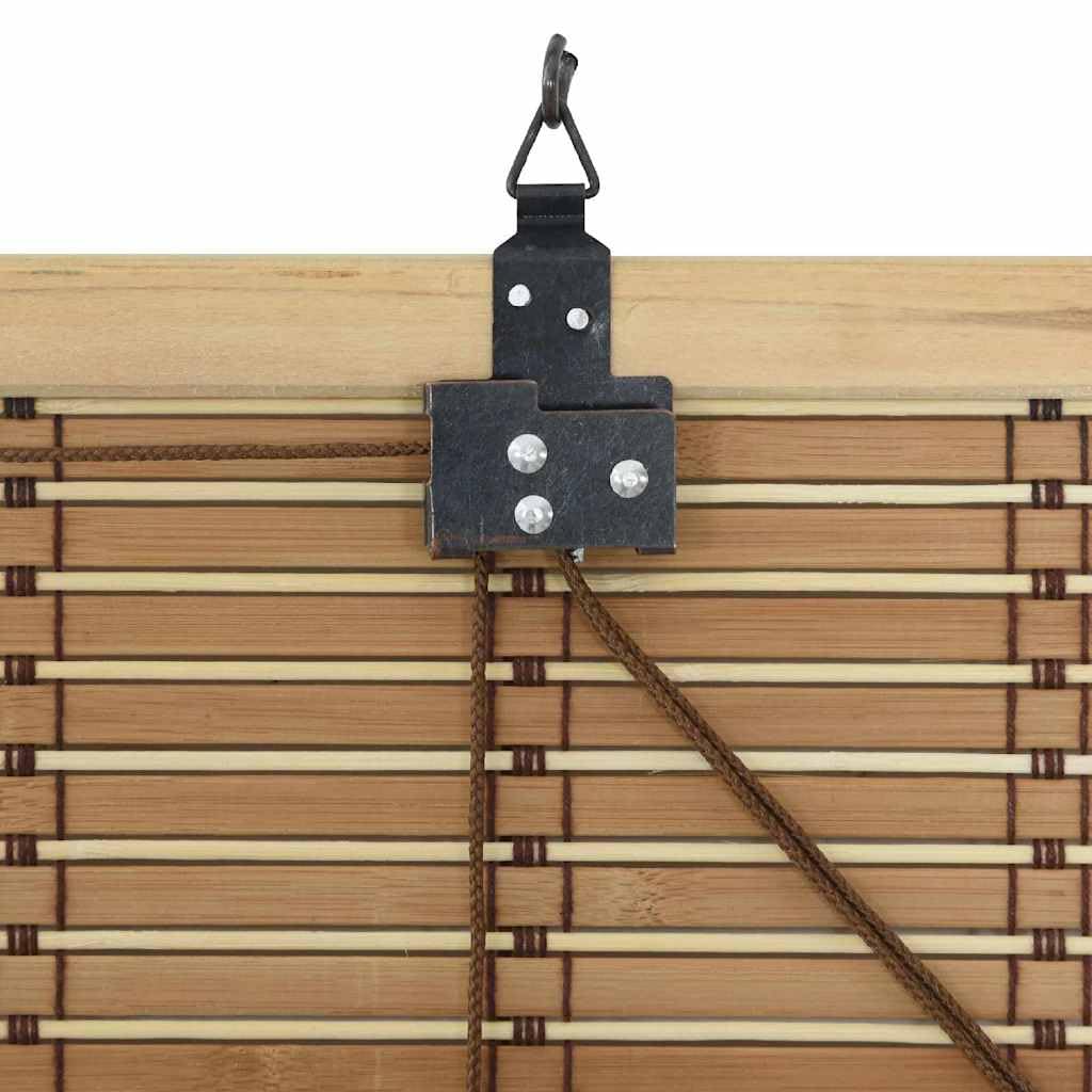 Store Enrouleur Bambou Naturel 120 x 220 cm pour fenêtre intérieur, Installation Polyvalente avec contrôle lumière Ajustable, Protection Solaire tamisant, décoration Salon Chambre Bureau