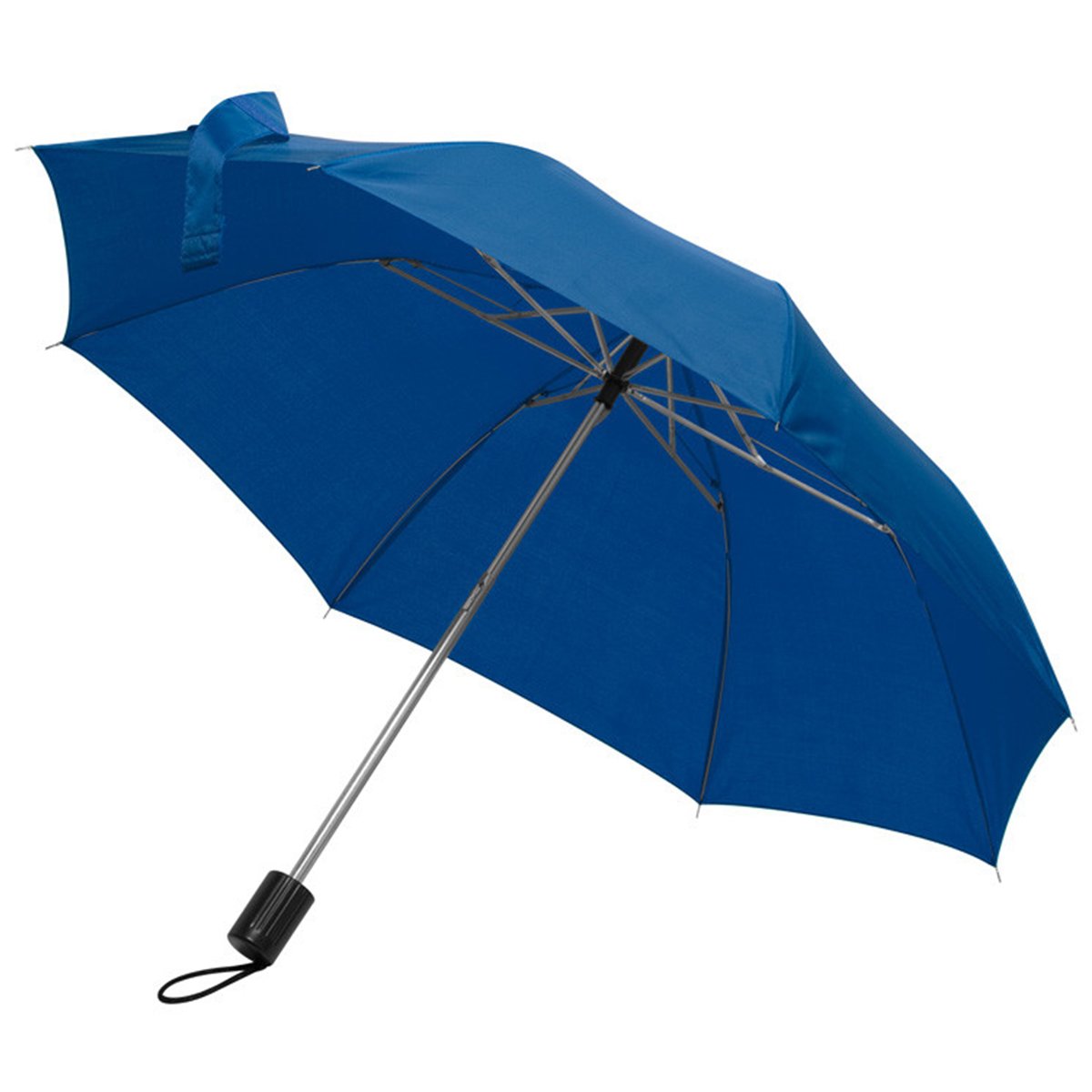 Men's Blue Ladies Small Pocket Telescope Umbrella Compact Folding (Blue)