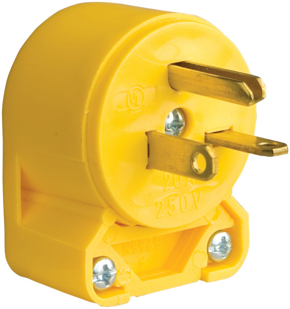 Eaton 4509AN-SP-L Commercial Grade Vinyl Angled Plug with 20-Amp