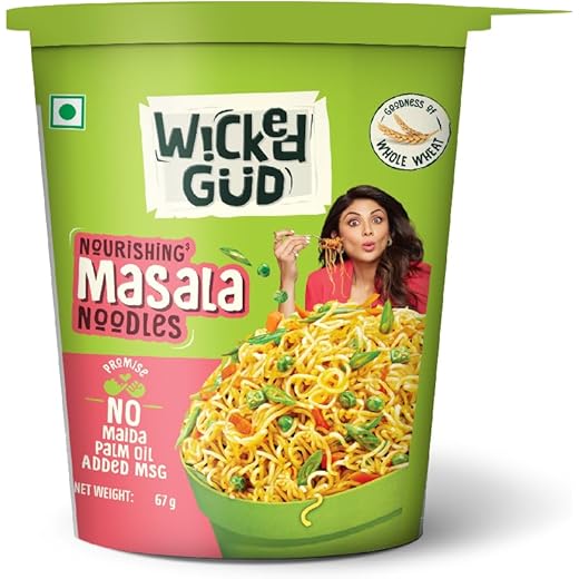 Wickedgud Masala Noodles - Fiber/Protein 67G