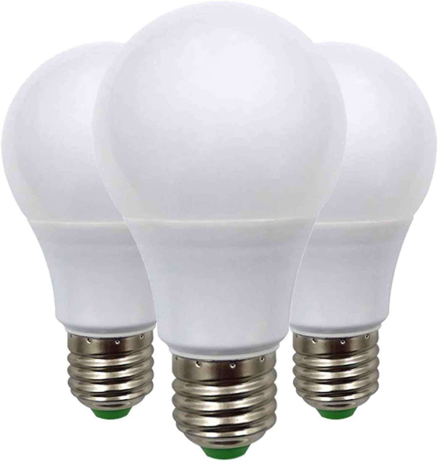 ZHENMING 7W E27 Edison Screw LED Light Bulb 60W Equivalent A70 ES Globe Bulb, 12v Low Voltage - Great for Off Grid Solar Lighting Marine Boat RV Interior Lighting Warm White 2700K - Pack of 3