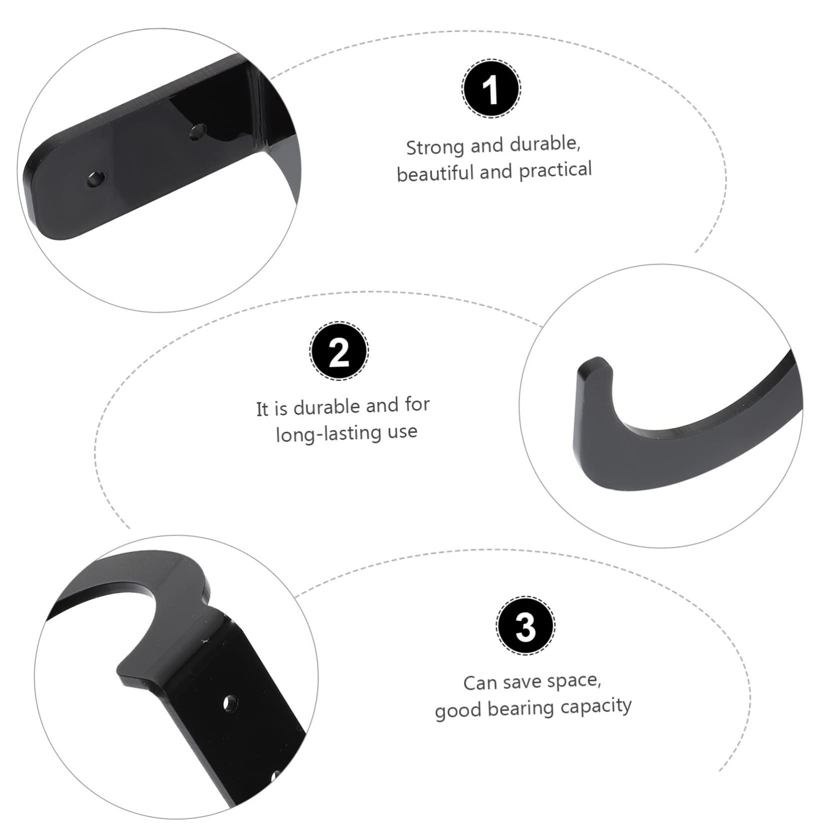 NAMOARLY Bat Display Racks Set Acrylic Wall-mounted Stands for Baseball Softball Hockey Tennis Golf Bats