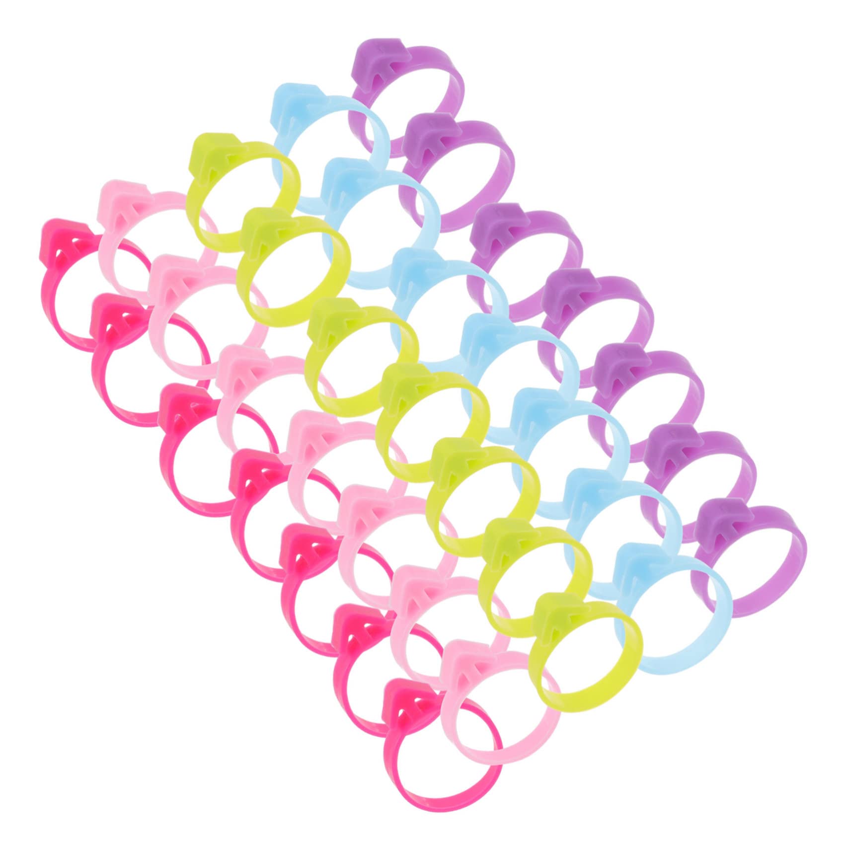 Alipis 400 Piezas Anillo de fijación de Manga pastelera Clips para Manga pastelera Bolsas de tuberías Atar Pinzas para Bolsas de glaseado de Magdalenas Pinzas para Bolsos