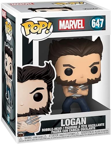 Miniatura 3 de POP Marvel X-Men 20th Anniversary  Wolverine in Tanktop Funko Pop! Figura de vinilo (incluye funda protectora compatible con POP Box), multicolor,