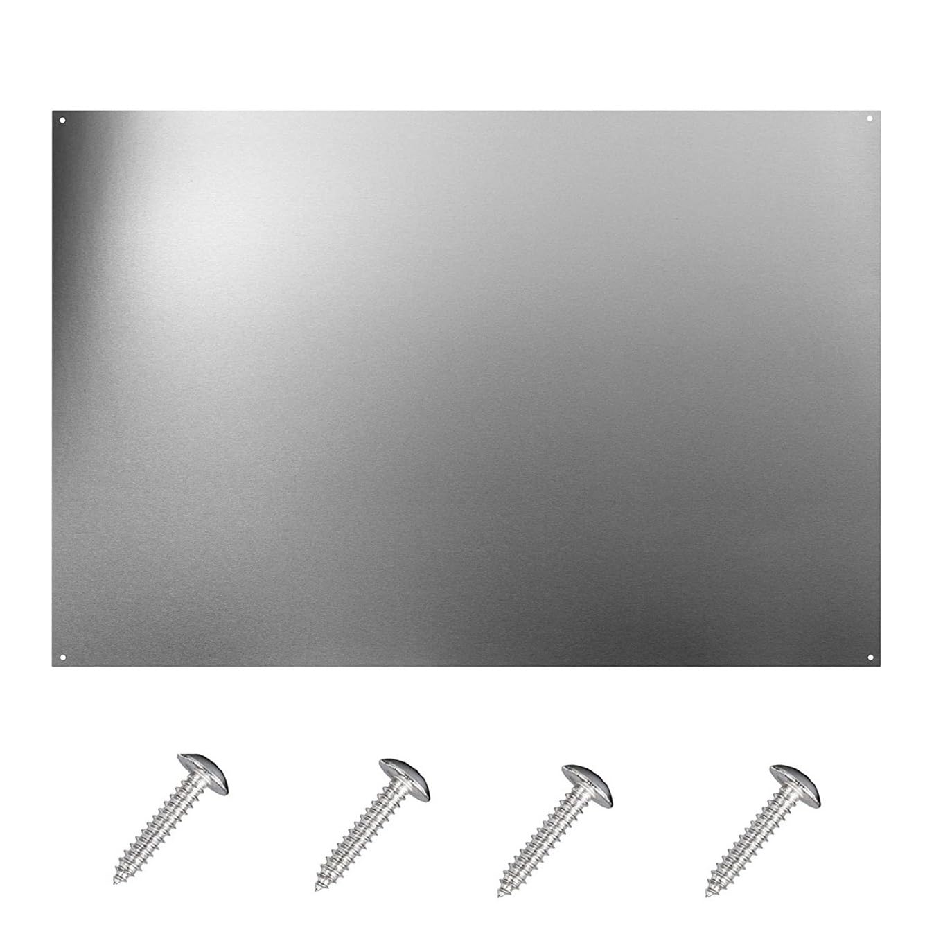 Photo 1 of 24 x 30-inch Reversible Stainless Steel Backsplash for Kitchen wall?Splatter Guard and Cooking Shield? Range Hood Accessories to Keep Kitchen Clean? Four Pre Drilled Holes for Easy Installation