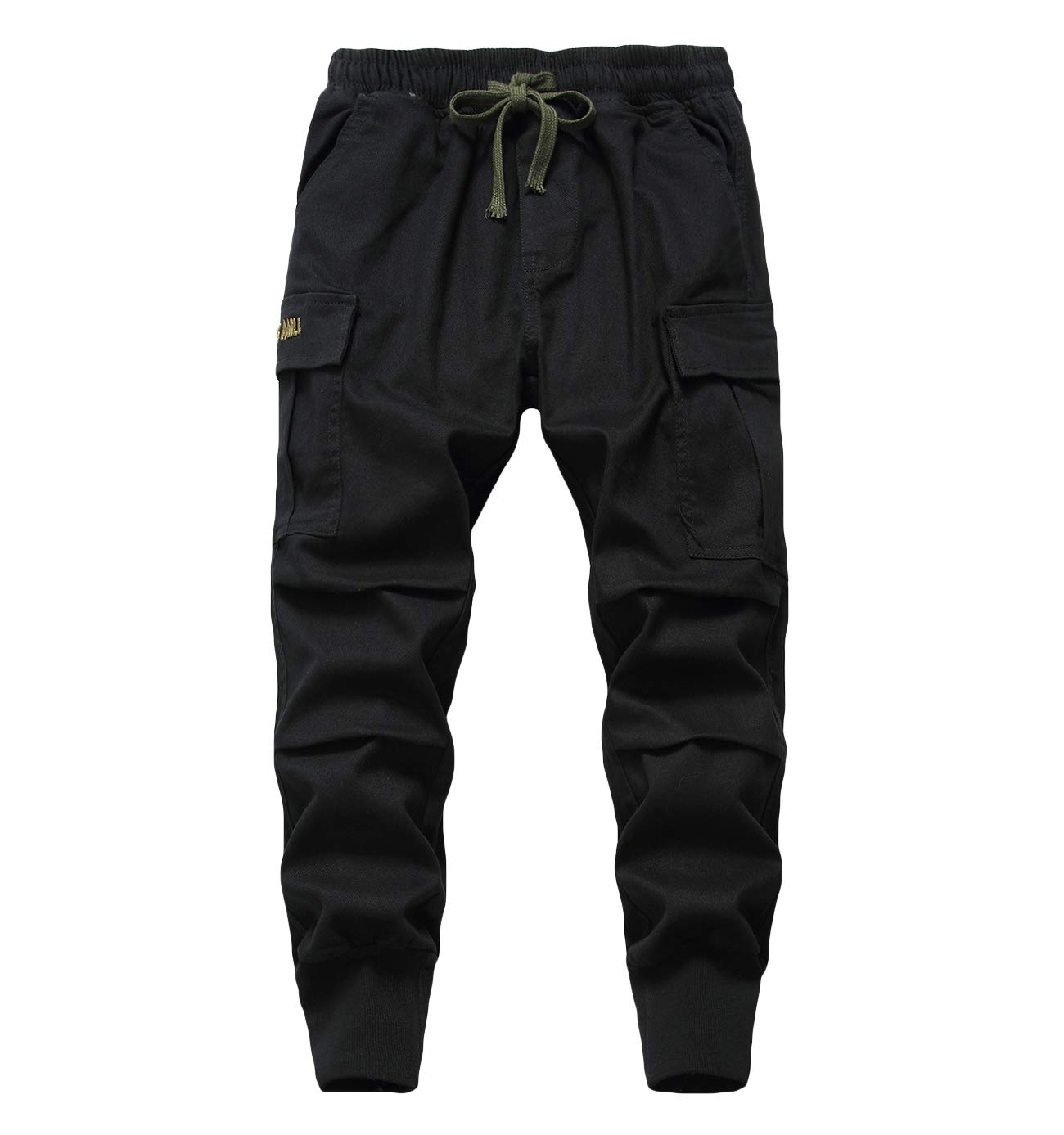 LAUSONS Pantalon Cargo Niño Cintura Elastica - Pantalones de Jogging Casual para Niños