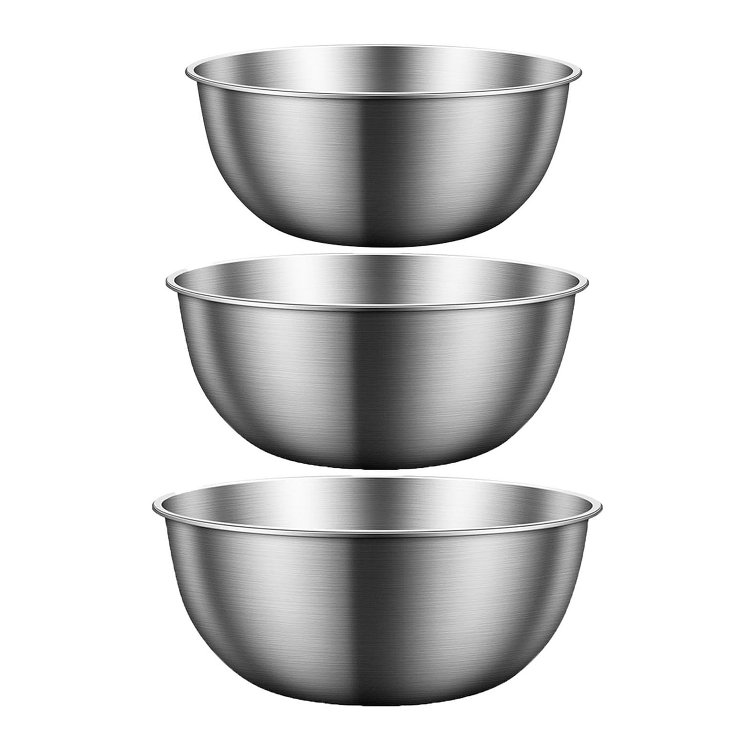 Didiseen Stainless Steel Mixing Bowl Set Non-Slip Base