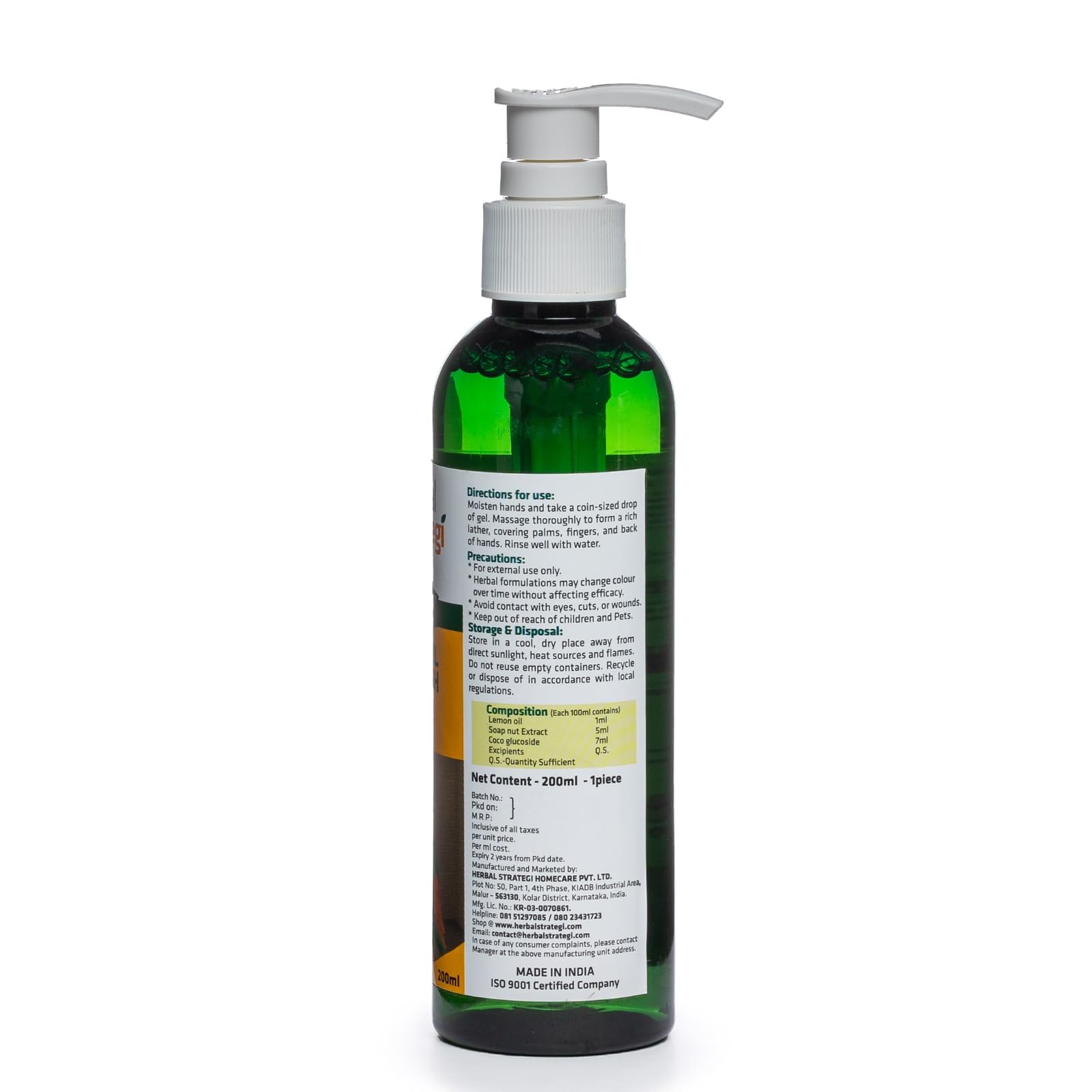Herbal Strategi Natural Hand Wash 200ml β Khanewala Clean | pH Balanced & Moisturizing | Powered by Herbal Actives | Non-Toxic, Eco-Friendly & Chemical Free 4