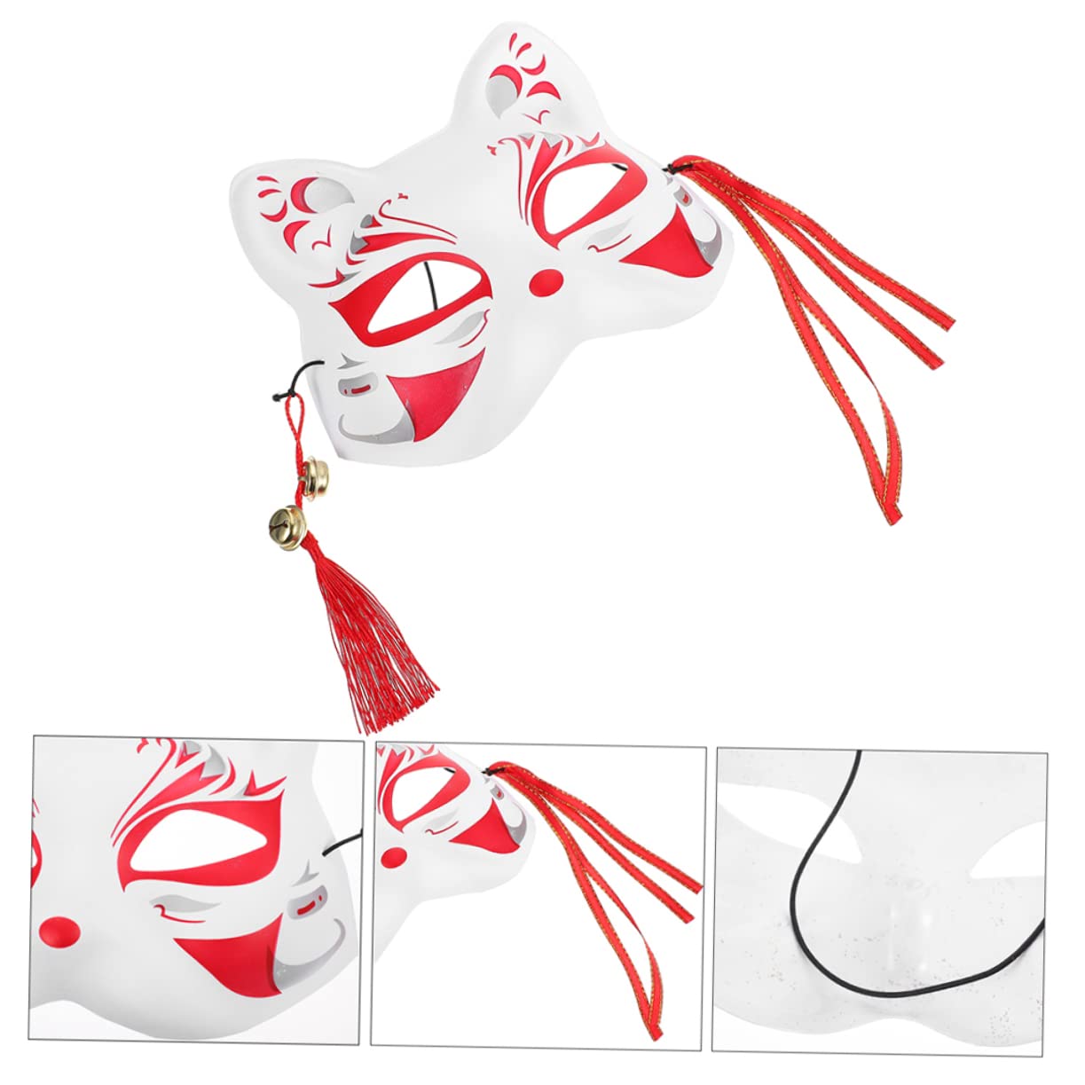 LIFKOME 2pcs Half-face Costume Masks for Cosplay Decorative Lightweight and Comfortable for Halloween and Themed Events Unique