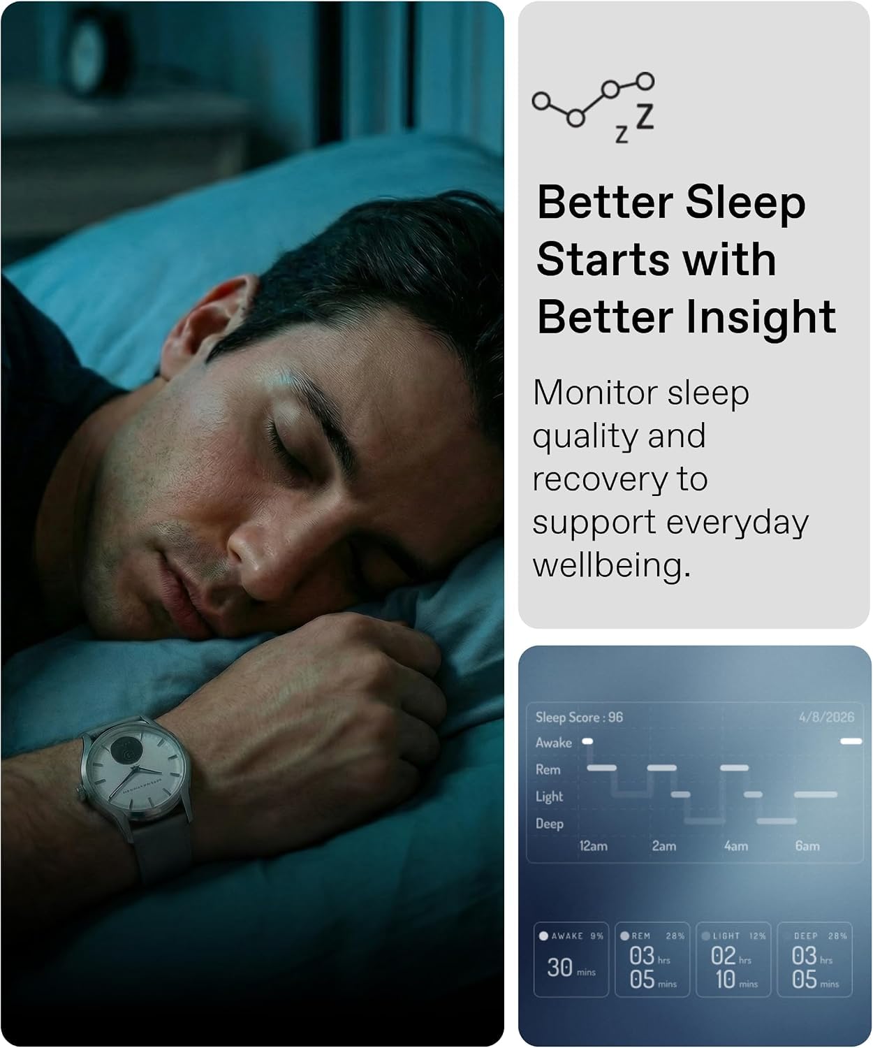 pininfarina PURA Hybrydowy smartwatch – luksusowy zegarek analogowy ze śledzeniem kondycji, monitorowaniem tętna i snu, monitorowaniem aktywności, do 30-dniowego czasu pracy baterii (Nero Steel)