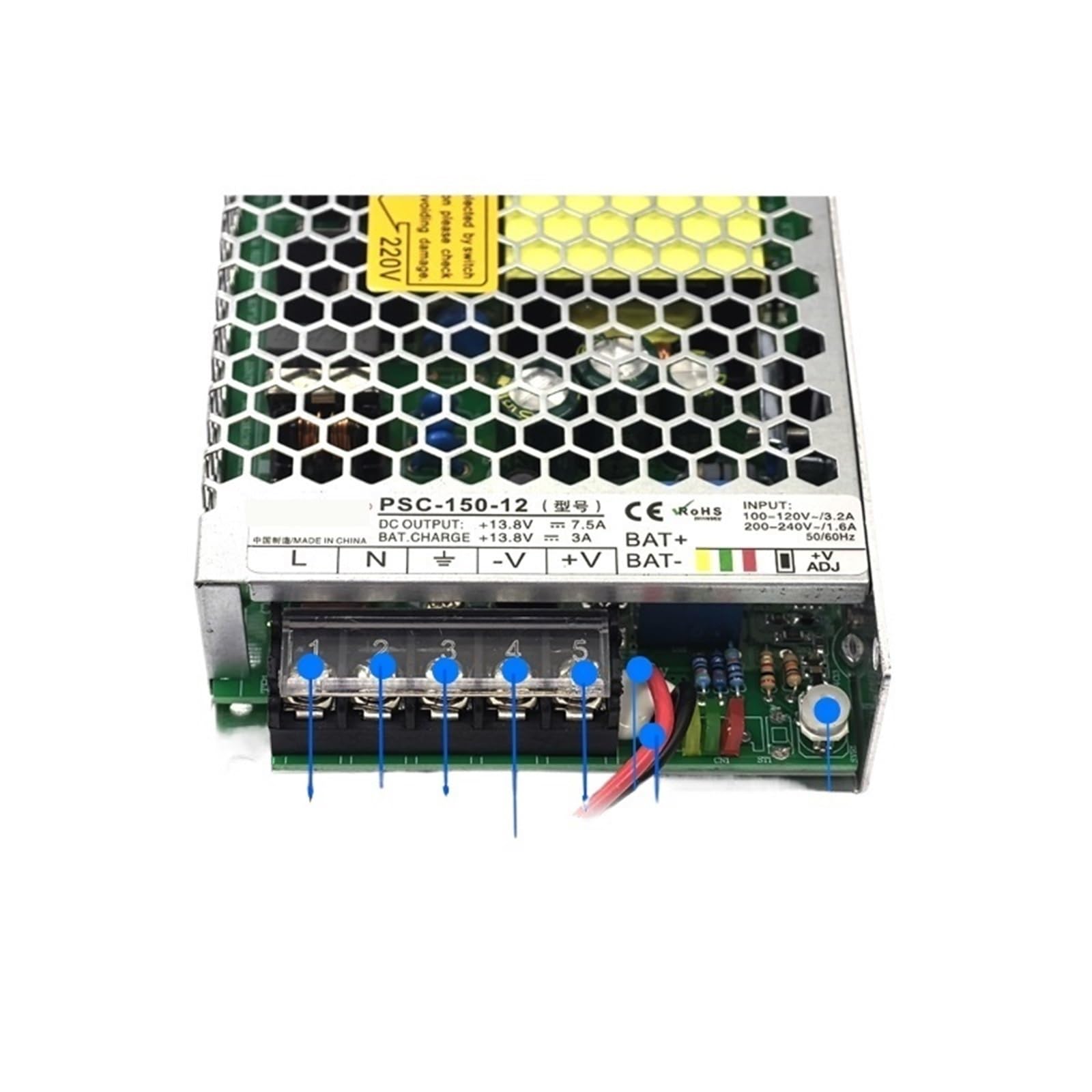 Alimentation SMPS 24V 150W AC DC PSC-150-24 bloc de commutation pour batterie - 5