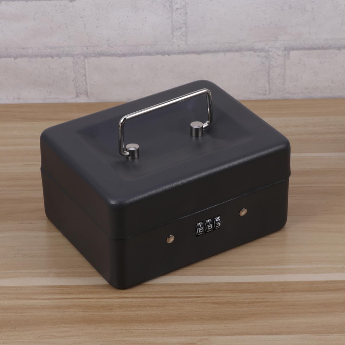 HOMSFOU Caja Caudales Combinacion Caja Con Cerradura De Combinación Cash Box Para Monedas Llaves Cheques