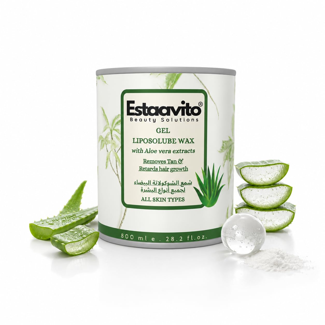 Estaavito Gel Liposoluble Wax 800ml With Aloe vera extracts for Hair & Tan Removal | Smooth & Painless Waxing | For all skin types | Quick and easy waxing Procedure for Home & salon use.-image-21