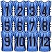 GAMBETA Premium Scrimmage Vests Set of 12 for Children, Youth and Adults. Perfect for Intramural, Team Practice, Scrimmages. Durable and 100% Polyester, Machine Washable (Dark Blue, Large)