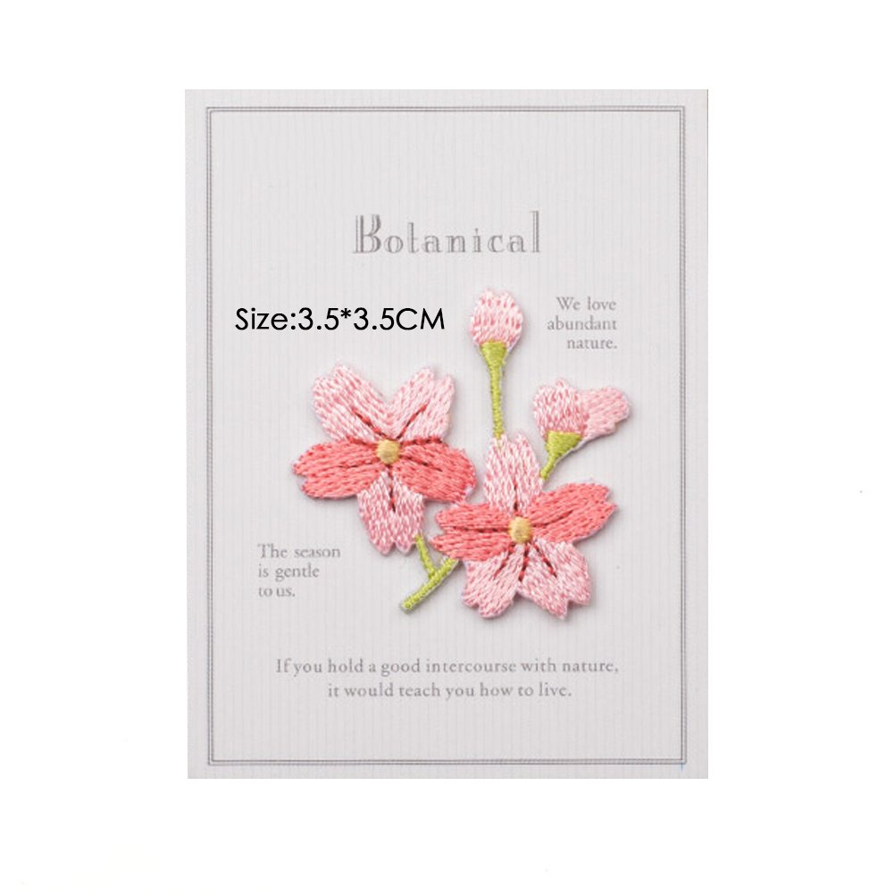 Amazon.co.jp: XUNHUI アップリケ桜の花びら衣服刺繍手作り手芸