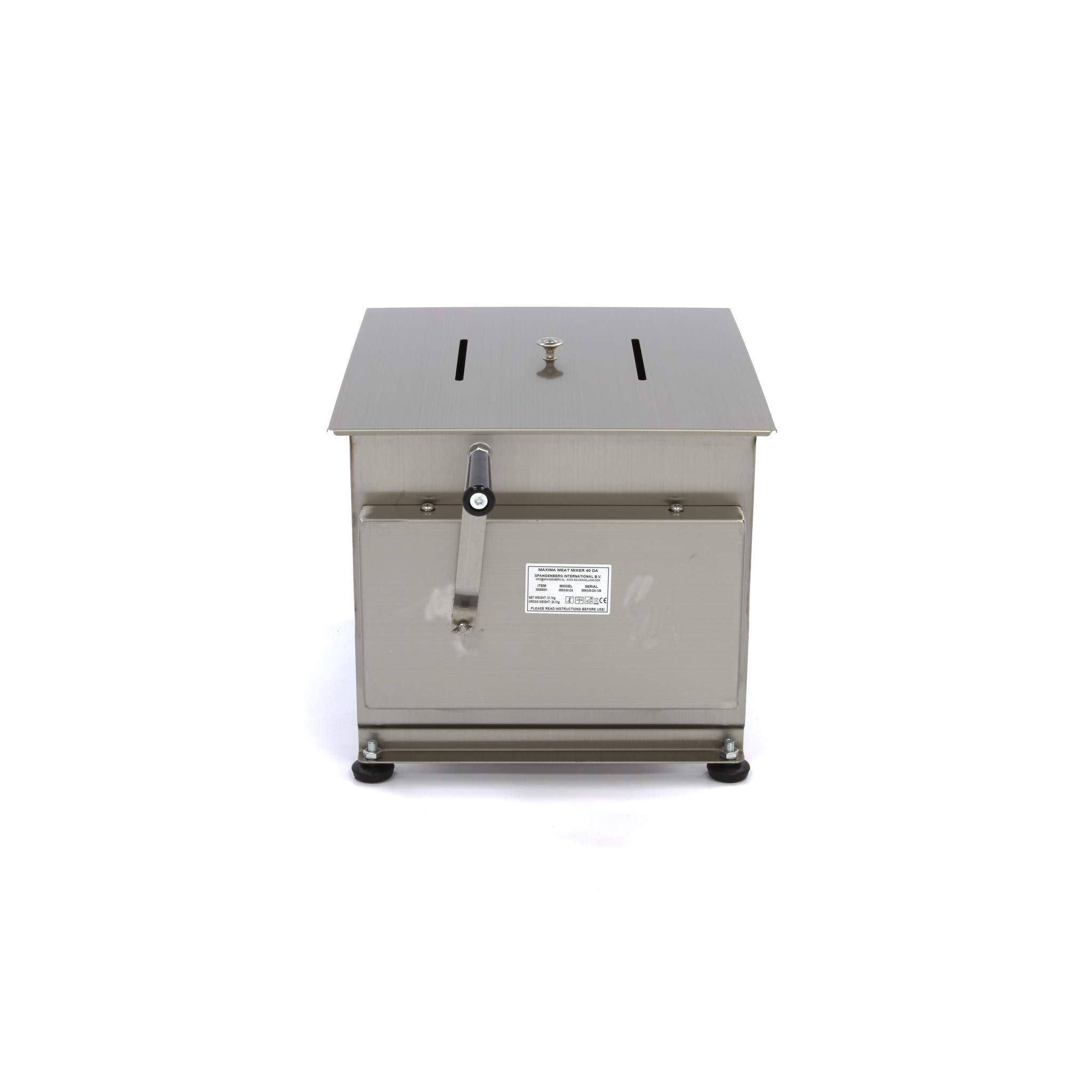 Maxima Mixeur à viande gastro - 40 l - 35 kg de viande - Double axe - Manuel