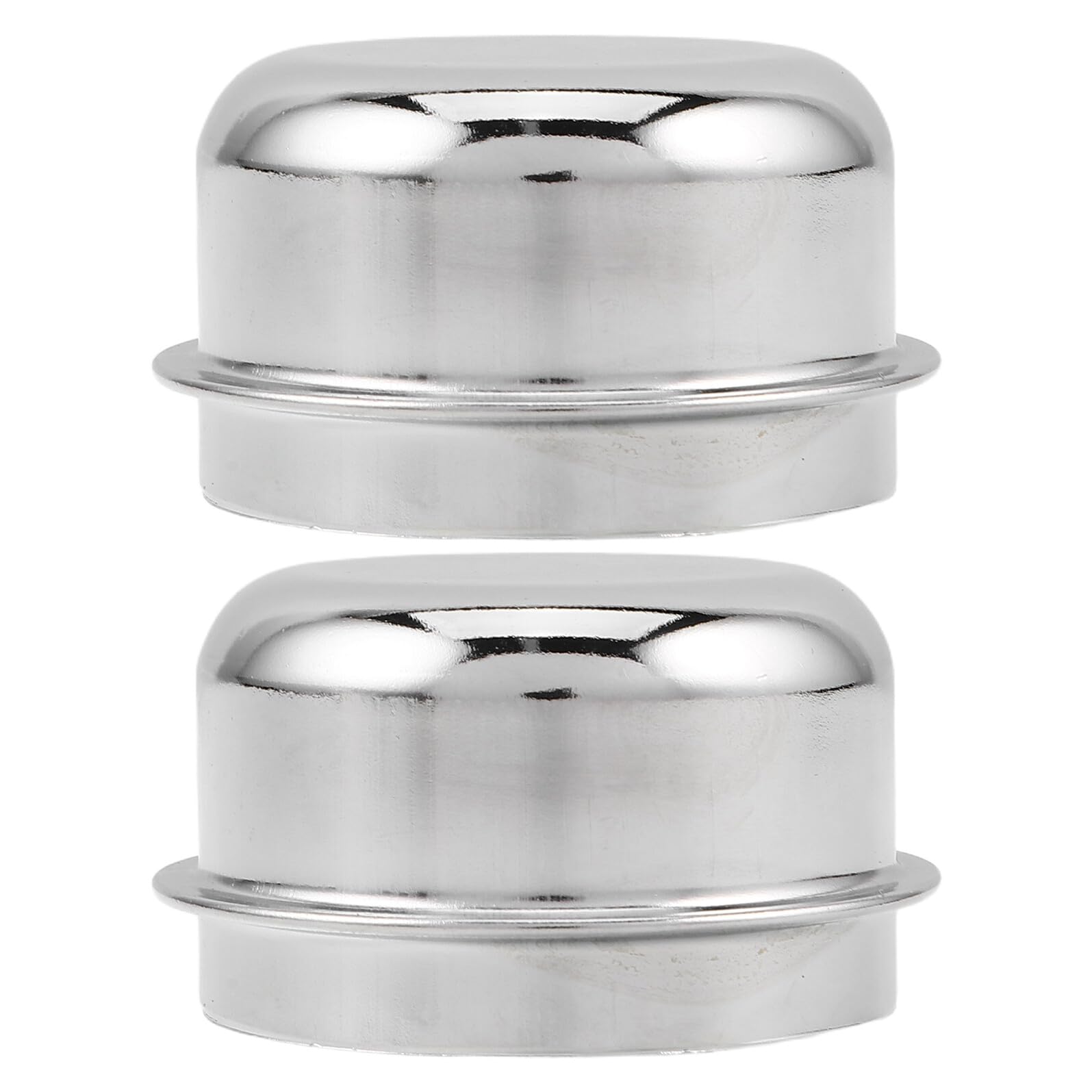 IMIKEYA 2 Tapas Instalación Rápida Antipolvo de Aluminio y Rendimiento Estable, Cubiertas Protectoras para Cubo de Rueda de Remolque para Ejes de Remolque