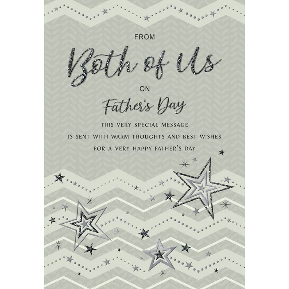 Piccadilly Greetings Regal Publishing Modern Father's Day Card Dad from Both of US - 9 x 6 inches (C88251)