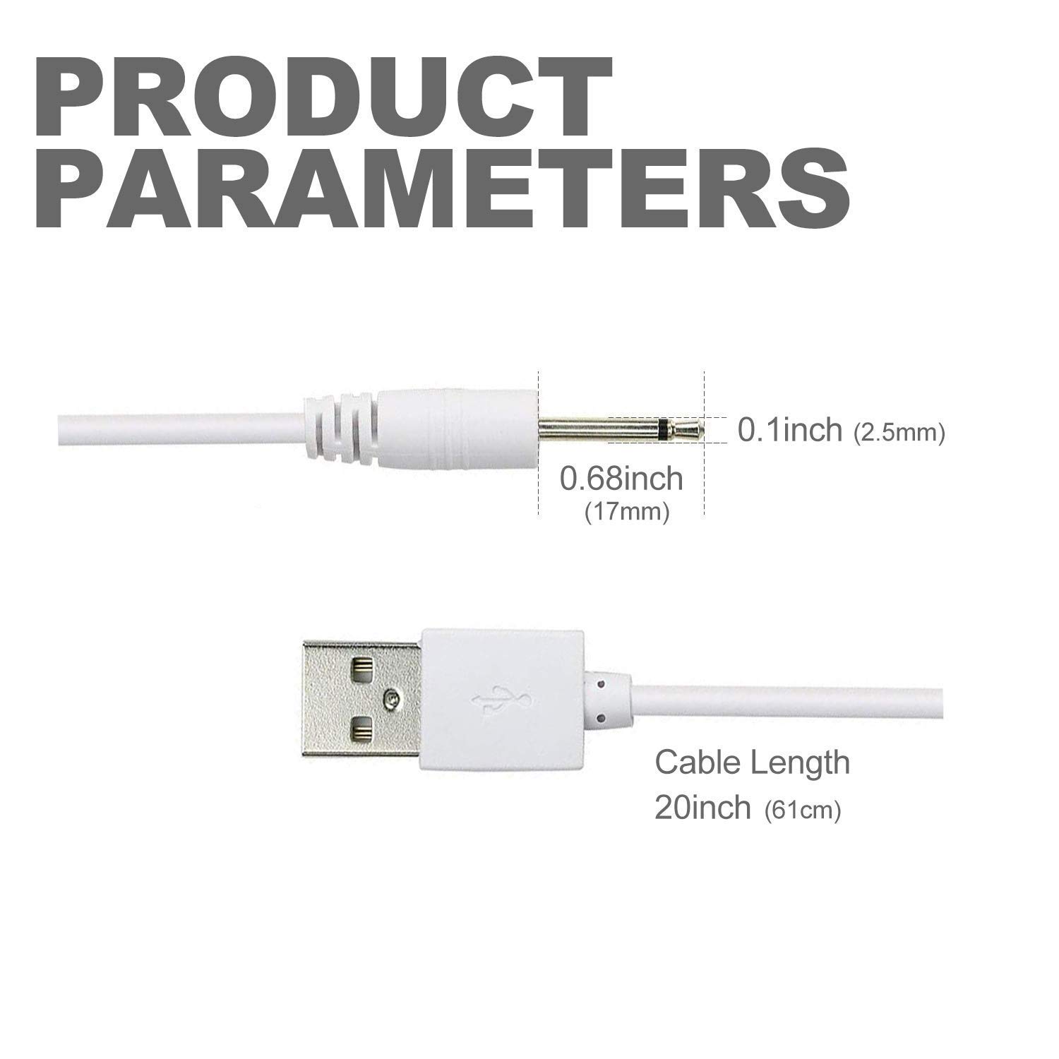 Amazon.co.jp: xinXbabe ハンディマッサージャー 充電ケーブル USB充電