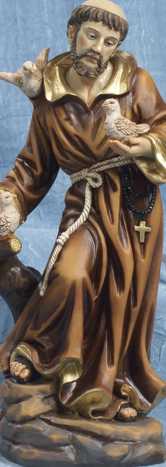 Paben Articoli Religiosi Statua San Francesco in Resina 14cm