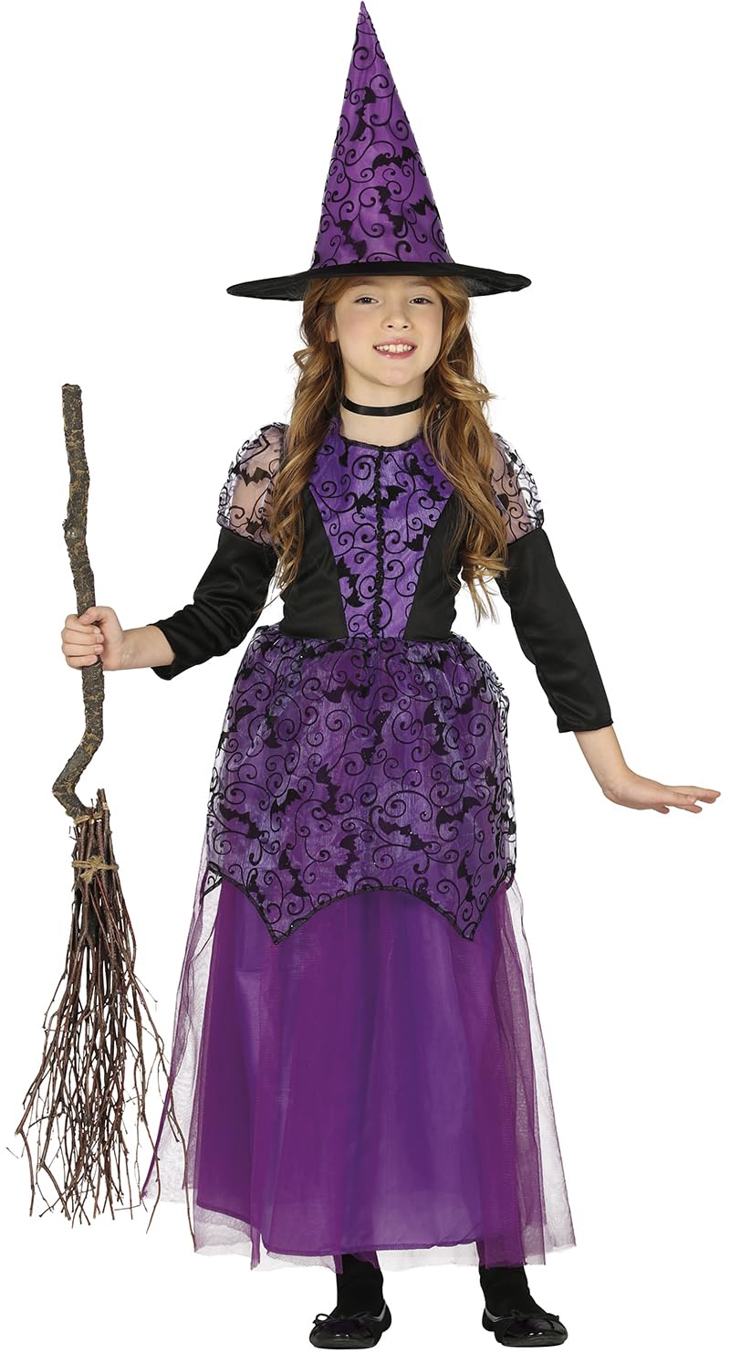 FIESTAS GUIRCA Bats Witch costume for a girl