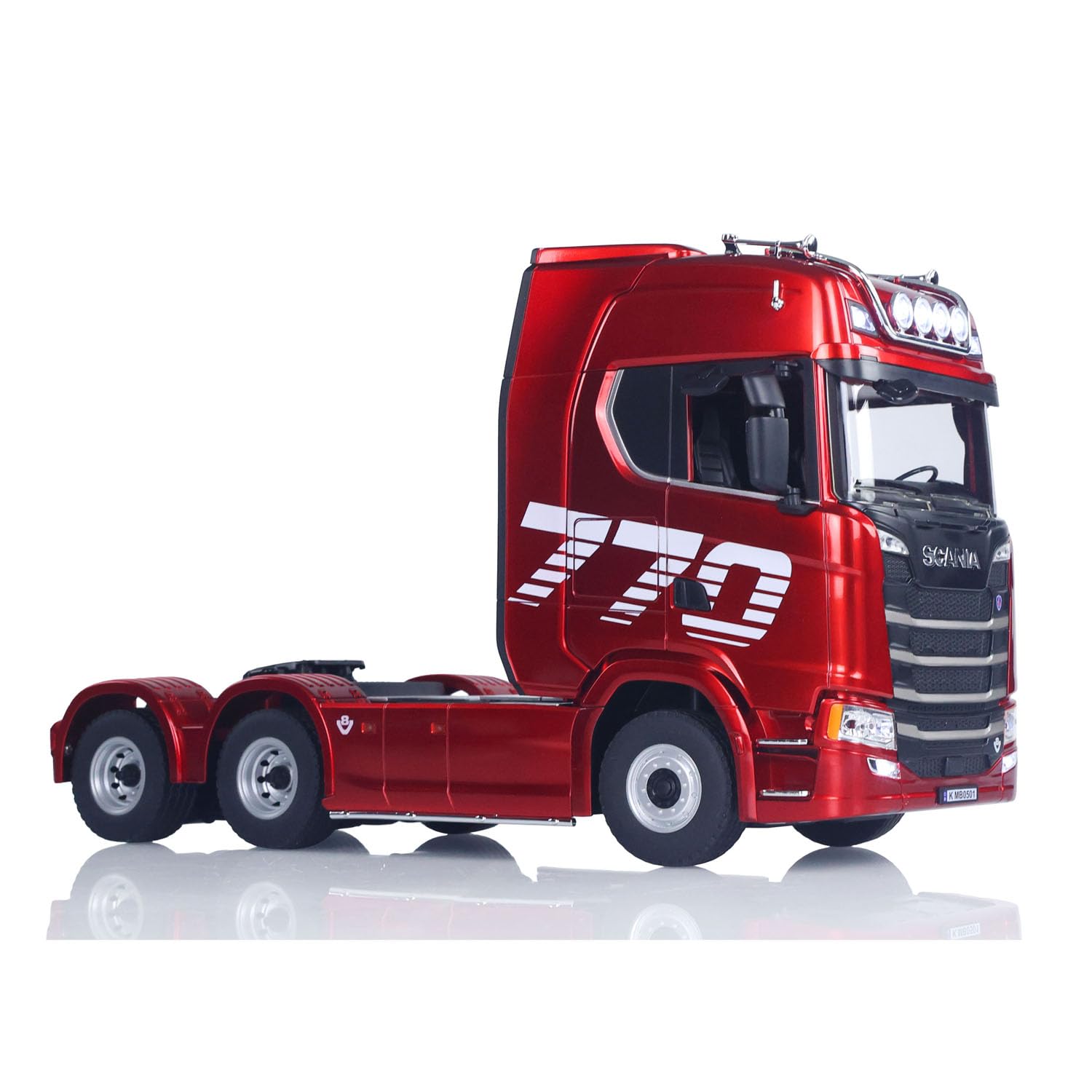 Toucan RC Hobby 770S - Modellino di trattore RC in plastica, scala 1:18, modello RTR 7,4 V, batteria radio 19 canali, effetti sonori, telecomando, camion, auto, hobby