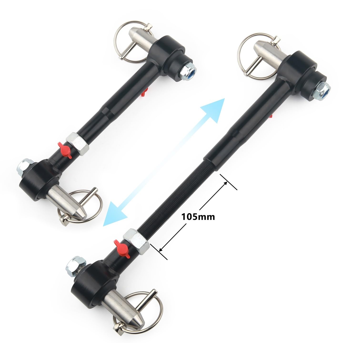 Łącznik Stabilizatora Przód Tył Pasuje do Wrangler TJ Cherokee XJ przedni stabilizator Link szybszy system odłączania regulowany podnośnik 2.5-6"