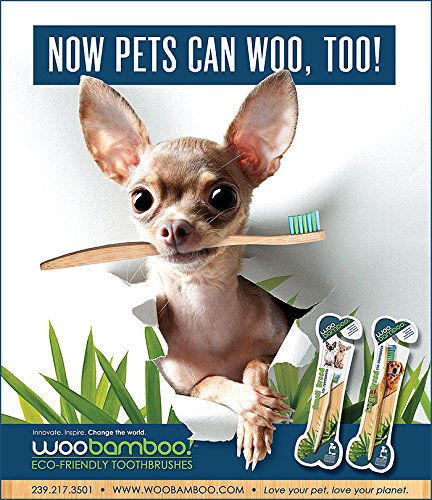 Woobamboo Large Breed Bamboo Pet Toothbrush