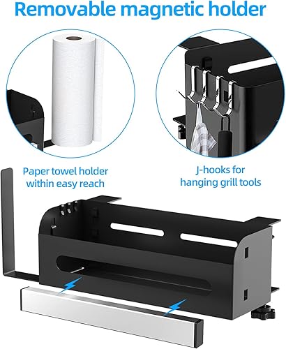 Miniatura 4 de Blackstone Caddy, organizador de plancha para parrilla Blackstone de 28 pulgadas36 pulgadas, organizador de parrilla Blackstone que ahorra espacio